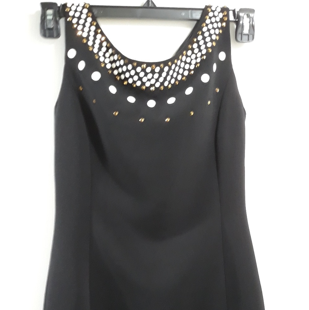 MOSCHINO BLACK beaded dress